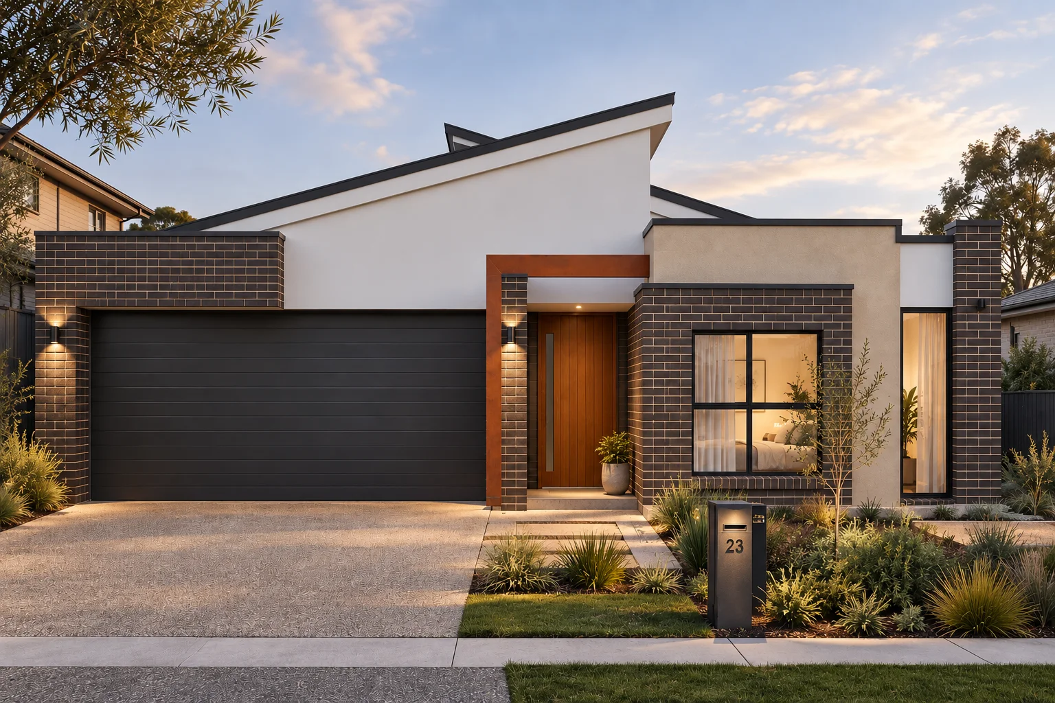 Exterior design for the Woodforde residence